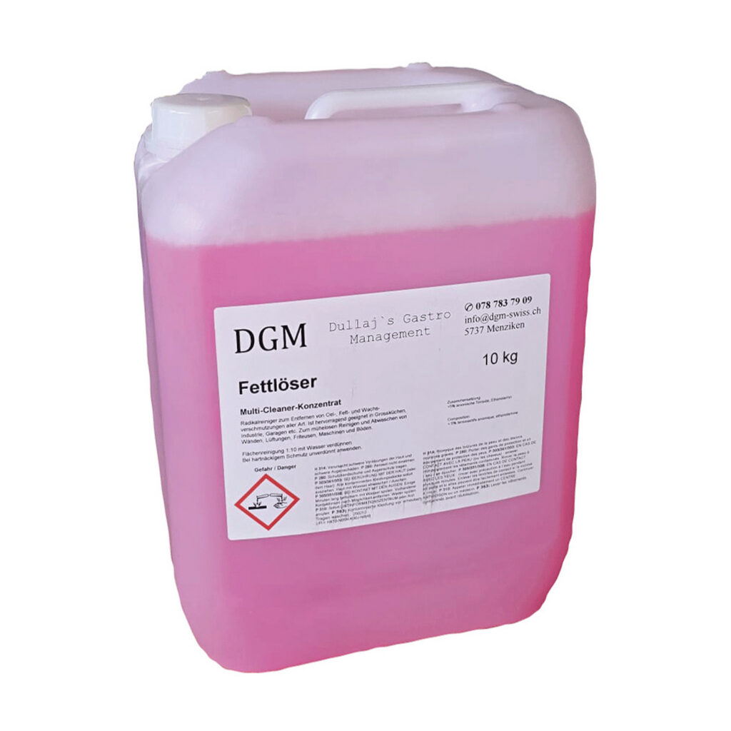 DGM Fettlöser Multi-Cleaner-Konzentrat im 10-kg-Kanister