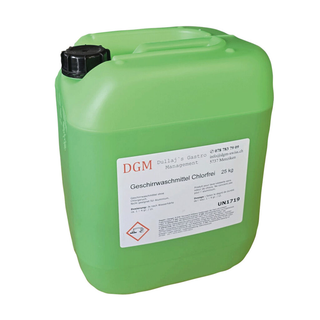 DGM Geschirrwaschmittel Chlorfrei 12,5 kg für gewerbliche Geschirrspülmaschinen