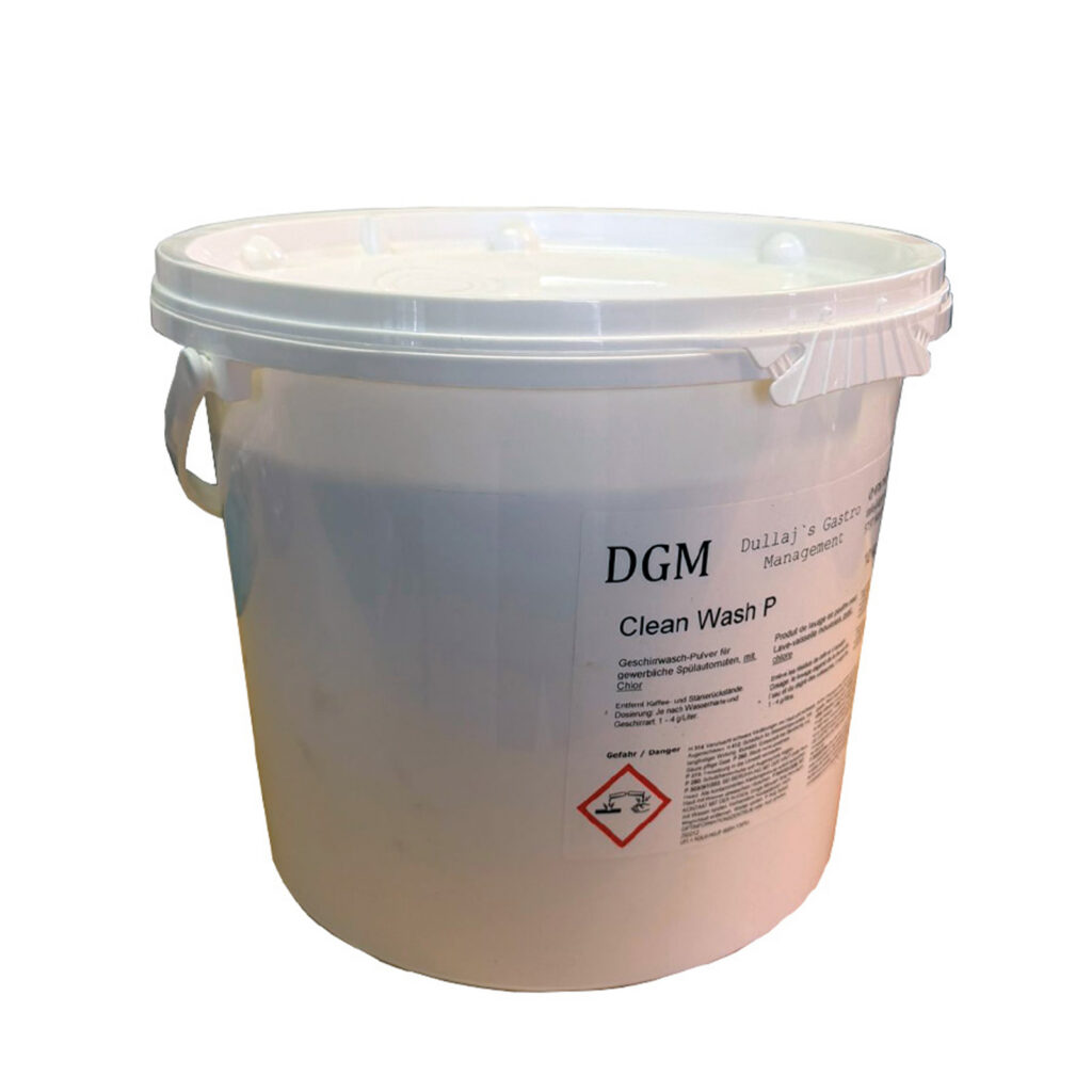DGM Clean Wash P Geschirrwaschpulver mit Chlor 10 kg im Eimer