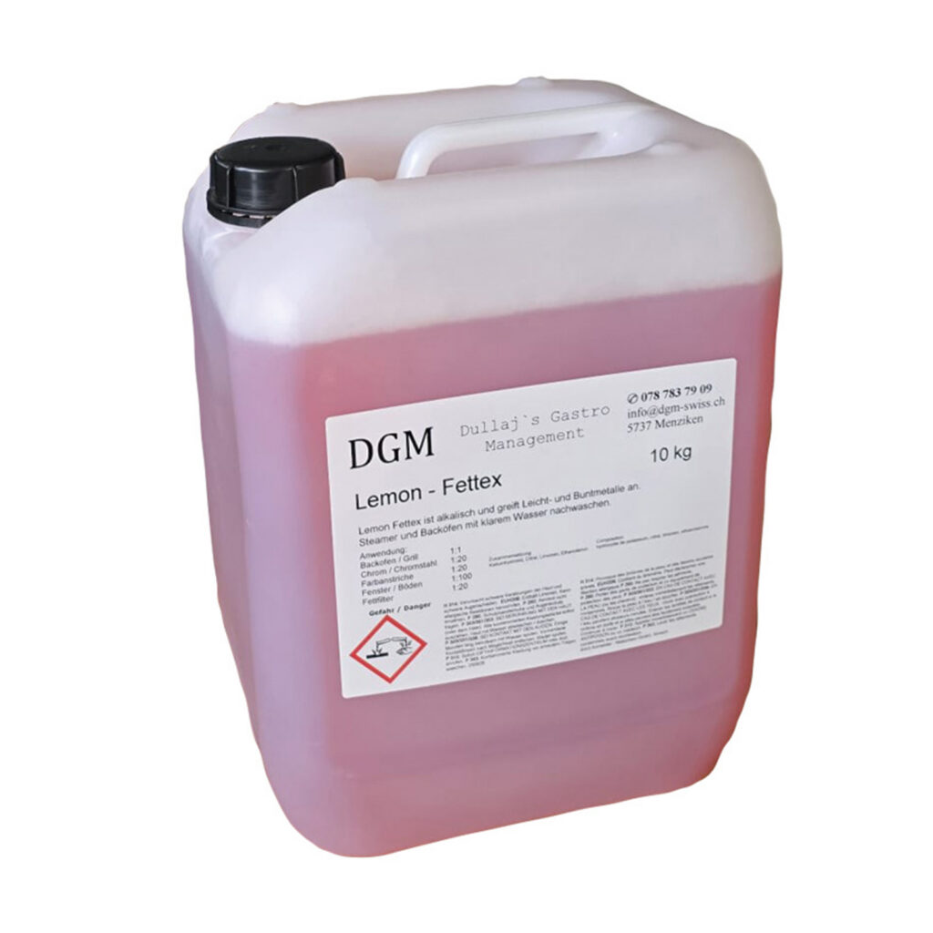 Lemon Fettex 10 kg von DGM für professionelle Fettentfernung in Küchen und Grossküchen