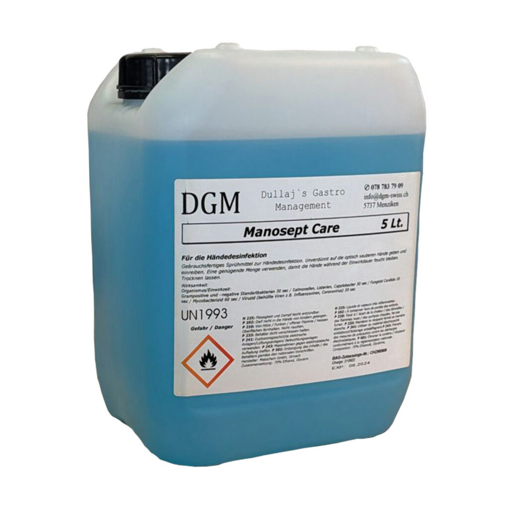 DGM Manosept Care Händedesinfektionsmittel 5 Liter Kanister
