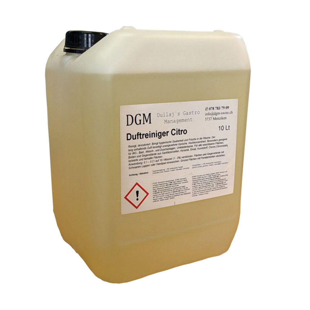 Duftreiniger Citro 10 L von DGM für Böden und Sanitärbereiche