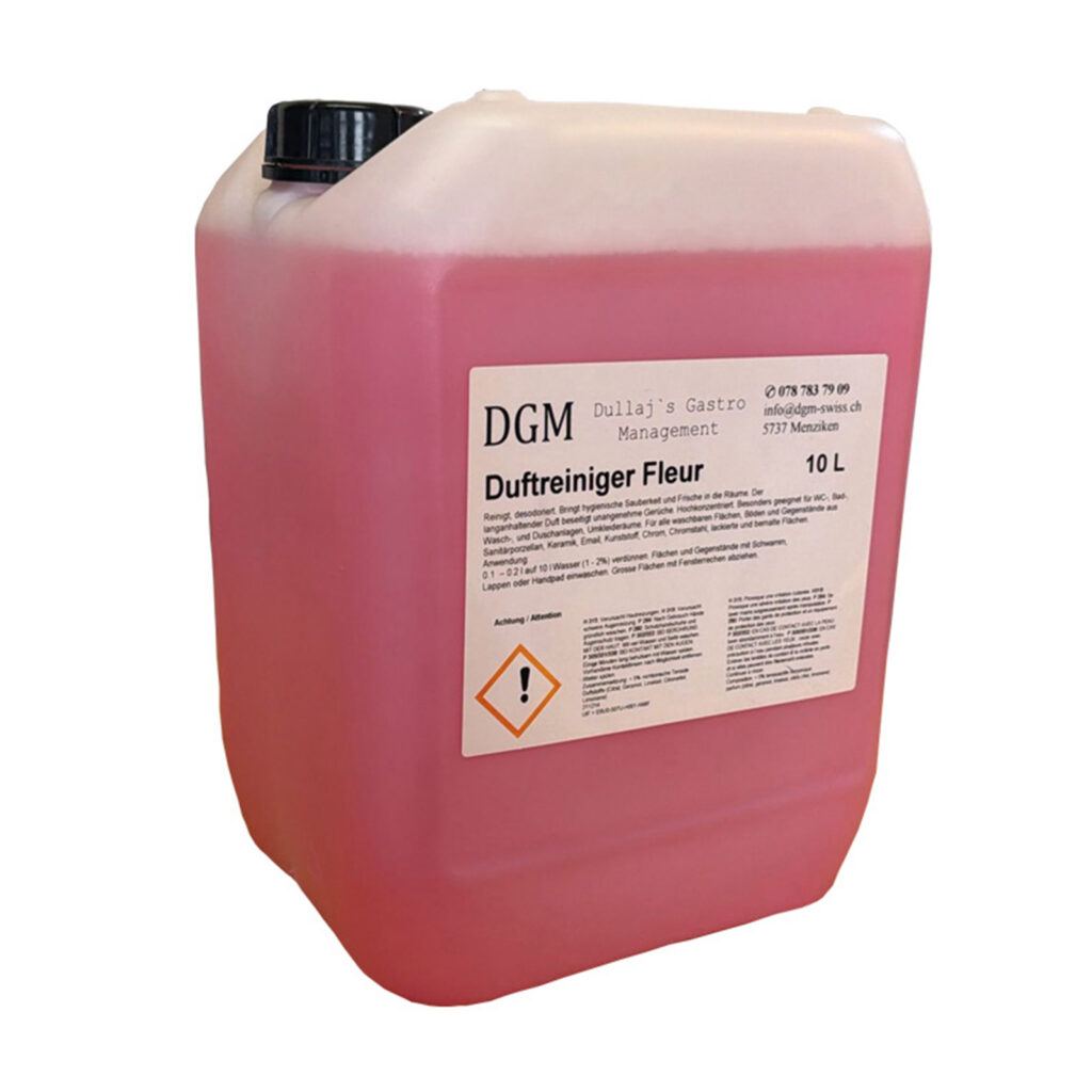 Duftreiniger Fleur 10 L von DGM für Böden und Sanitärbereiche