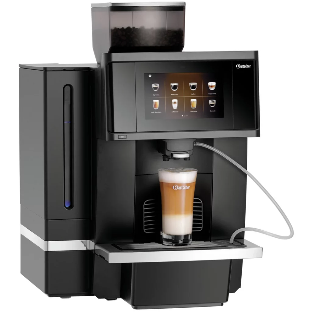 BARTSCHER KV1 Comfort Kaffeevollautomat in Schwarz und Silber von vorne