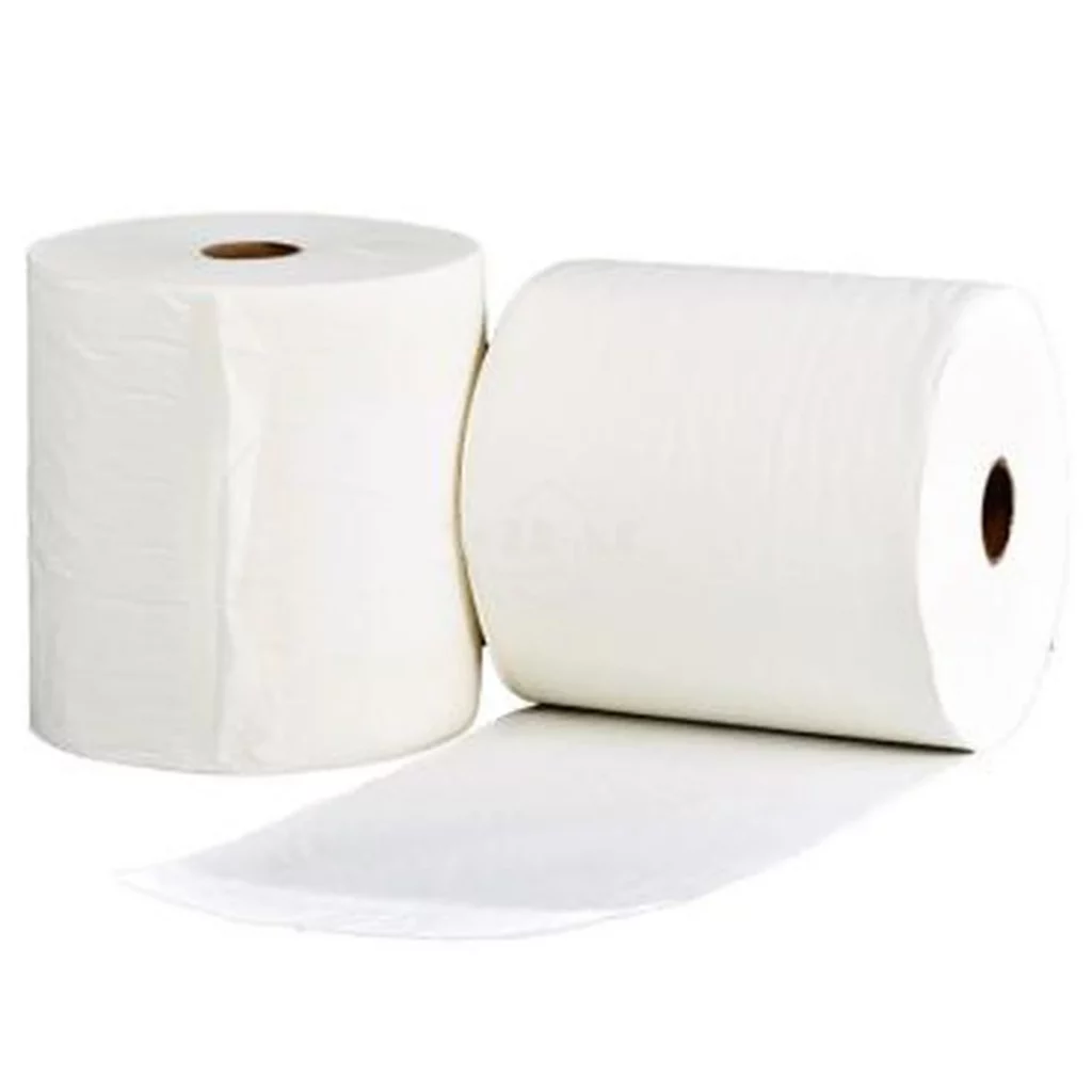 Zwei weisse Papierrollen mit sichtbarer Aussenabwicklung