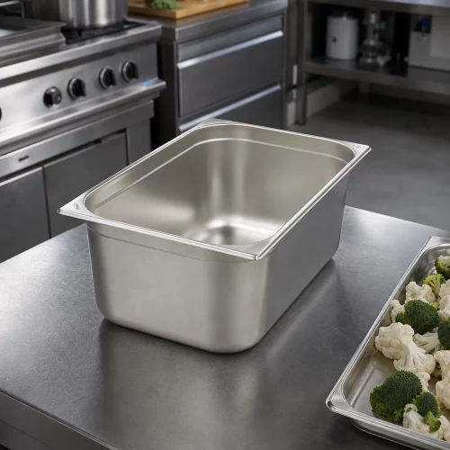 Gastro Gastronormbehälter - 1/1 GN - 20 cm Tief - Edelstahl im professionellen Einsatz