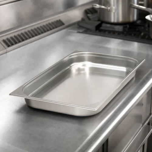 Gastro Gastronormbehälter - 1/1 GN - 6,5 cm Tief - Edelstahl im professionellen Einsatz