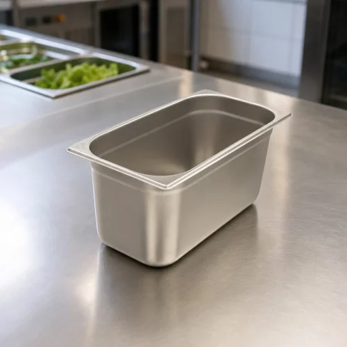 Gastro Gastronormbehälter - 1/3 GN - 15 cm Tief - Edelstahl im professionellen Einsatz
