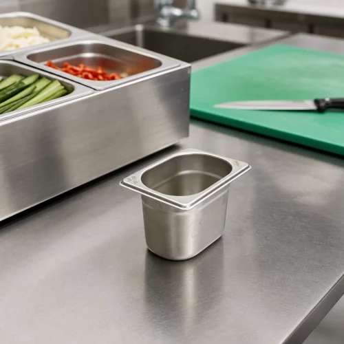 Gastro Gastronormbehälter - 1/9 GN - 10 cm Tief - Edelstahl im professionellen Einsatz