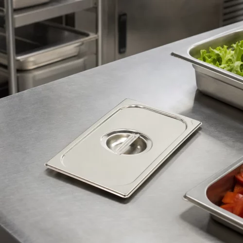 Gastro Gastronormdeckel - 1/3 GN - Edelstahl im professionellen Einsatz