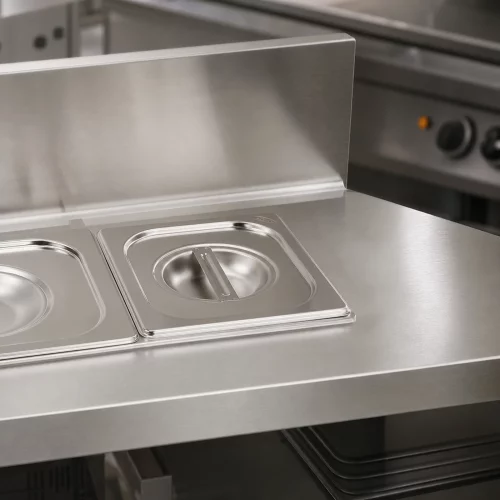Gastro Gastronormdeckel - 1/6 GN - Edelstahl im professionellen Einsatz