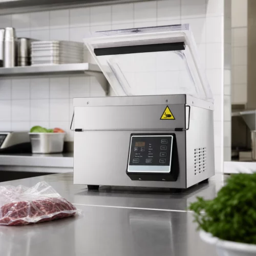 Maxima Gastro Vakuumiergerät mit 29 cm Siegelbalken im professionellen Einsatz
