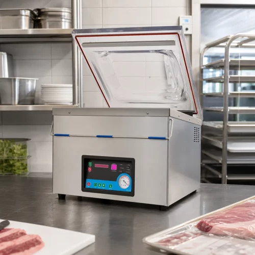 Maxima MVAC 450 Kammer-Vakuumverpackungsmaschine im professionellen Einsatz